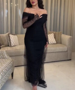 فستان سهرة اسود