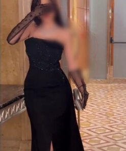 فستان سهرة كريب