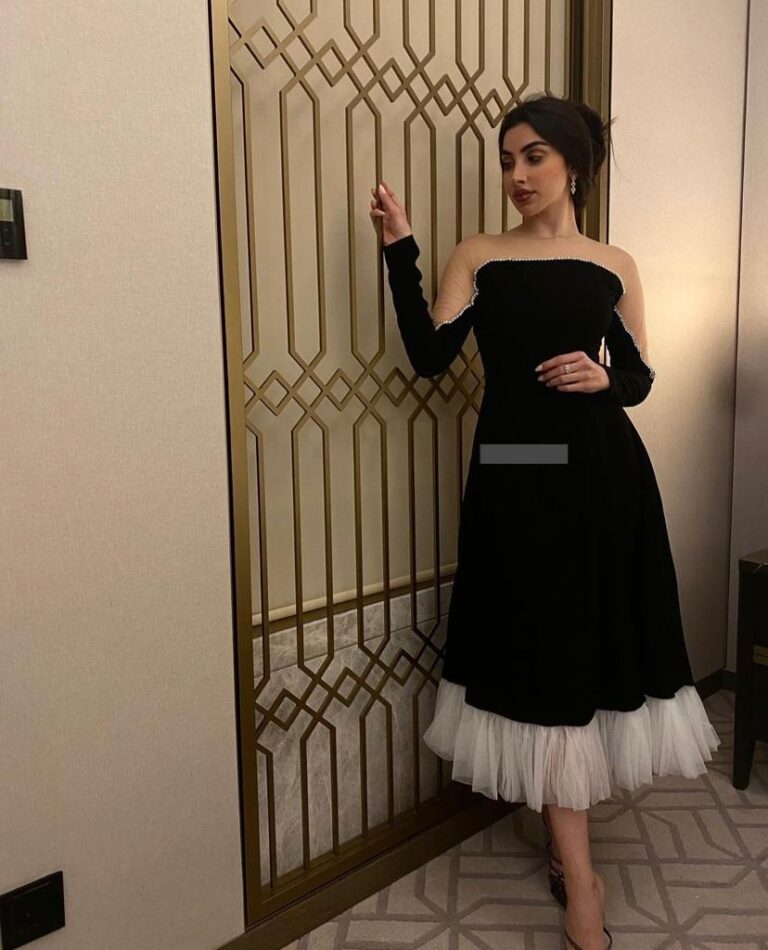 فستان سهرة لون اسود