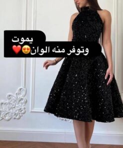 فستان سهرة لون اسود