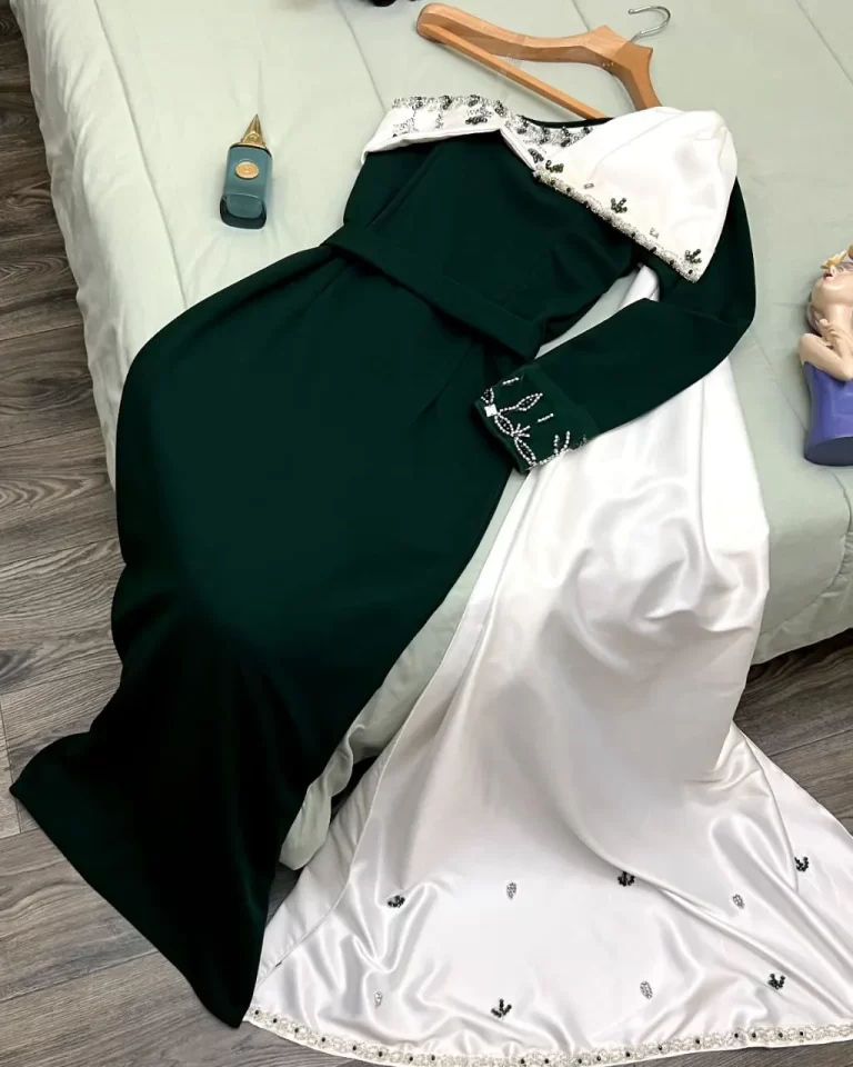 ⁦فستان ب كم طويل⁩ - الصورة ⁦2⁩