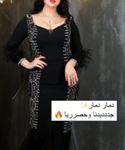 فستان سهرة اسود