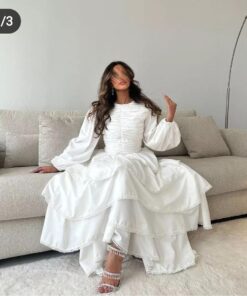 فستان سهرة لون اوف وايت