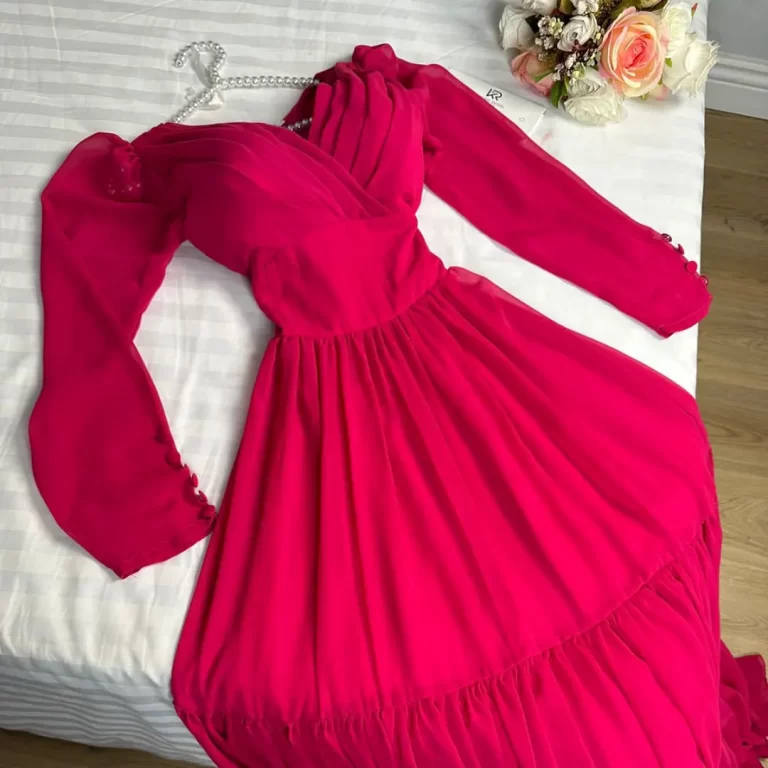 ⁦فساتين سهرة لون فوشي⁩ - الصورة ⁦2⁩