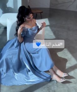 فستان سهرة لون جميل