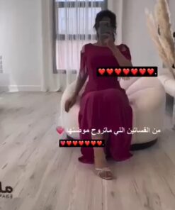 فساتين سهرة لون فوشي