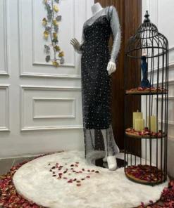 Alternative view of فساتين سهرة تل لون اسود جميل