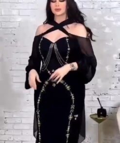 فستان اسود راقي وفخم