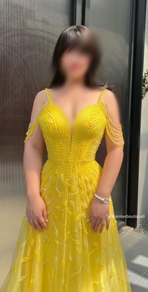 فستان سهره لون اصفر