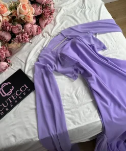 فساتين لون موف