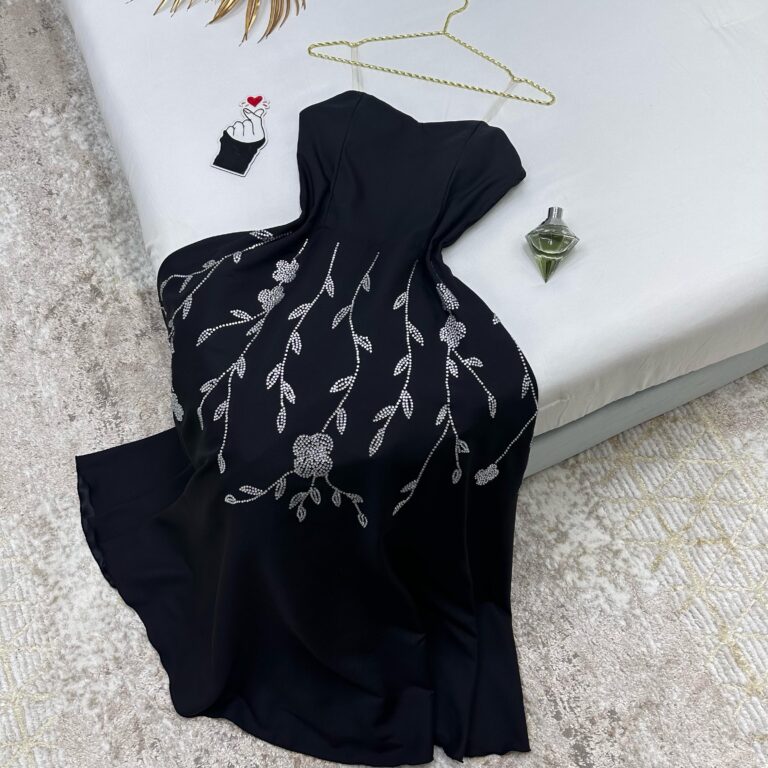 ⁦فساتين لون اسود ميد⁩ - الصورة ⁦3⁩