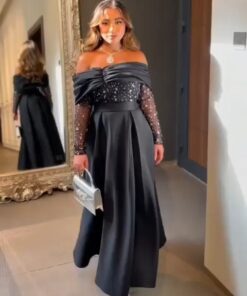 فساتين سهرة لون أسود