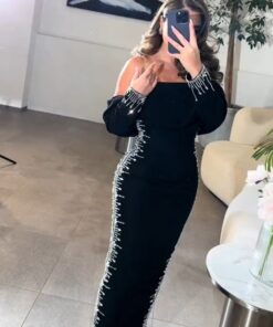 احلي فستان لون أسود