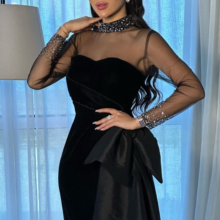 ⁦فساتين مخمل شتوي⁩ - الصورة ⁦2⁩