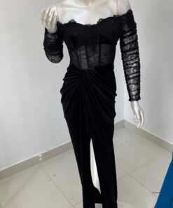 Alternative view of فستان مخمل أسود