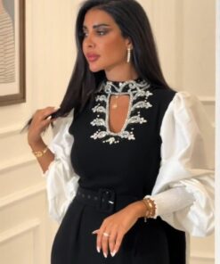 فستان لون اسود