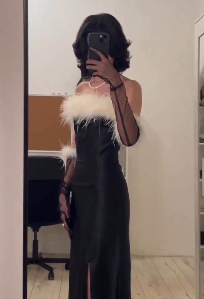 ⁦فساتين سهرة لون أسود⁩ - الصورة ⁦4⁩