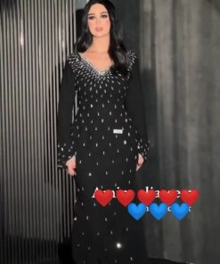 فستان لون اسود