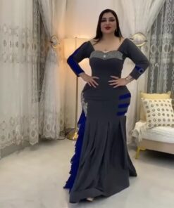 فساتين طويلة كريب استرتش