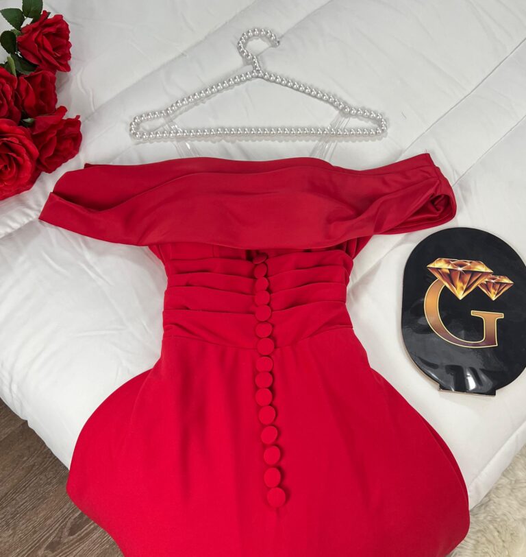 ⁦فساتين سهرة لون احمر⁩ - الصورة ⁦4⁩