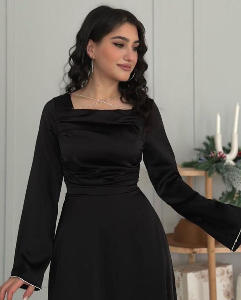 ⁦فساتين سهرة لون أسود⁩ - الصورة ⁦3⁩