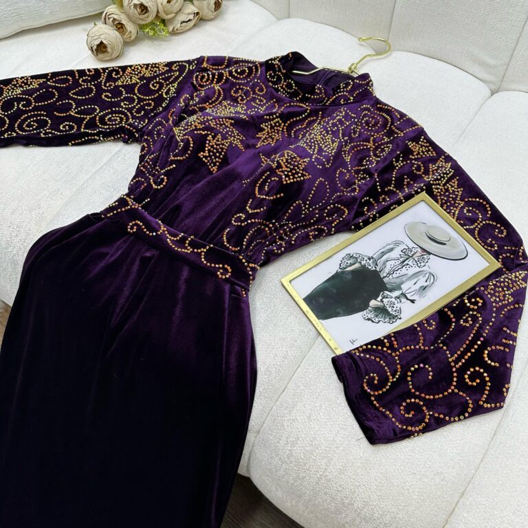 ⁦فساتين سهرة مخمل جميلة⁩ - الصورة ⁦6⁩