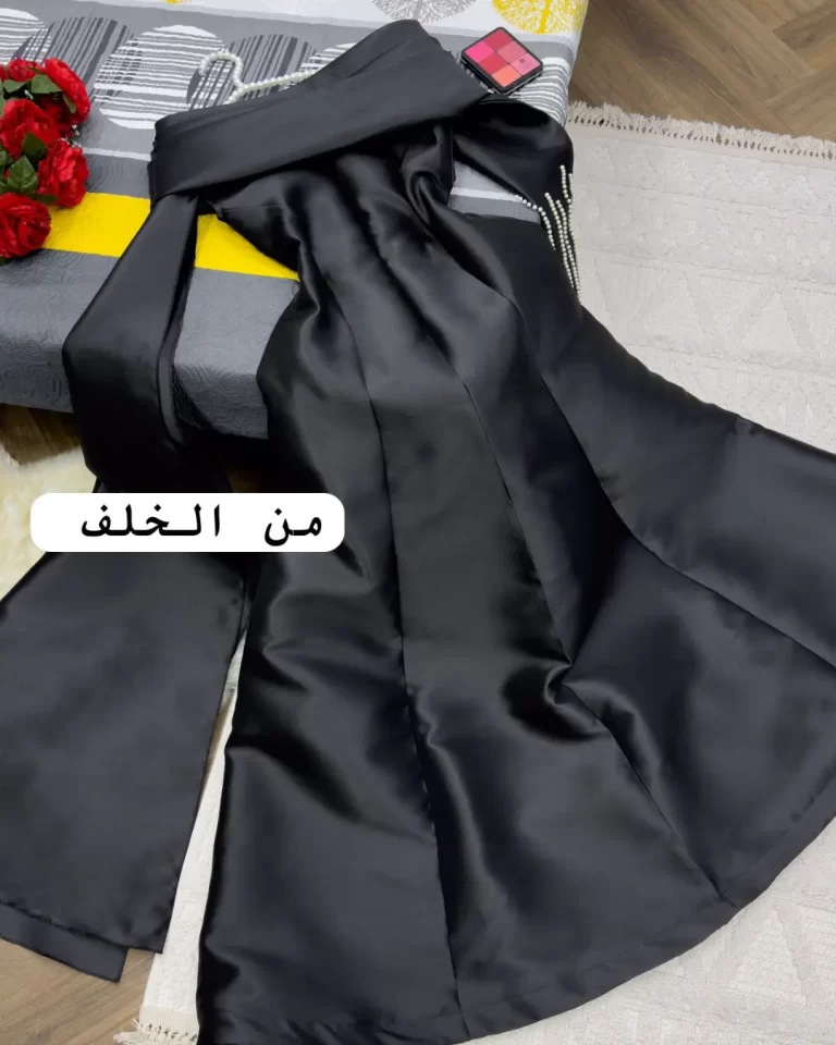 ⁦فستان لون اسود جميل⁩ - الصورة ⁦2⁩