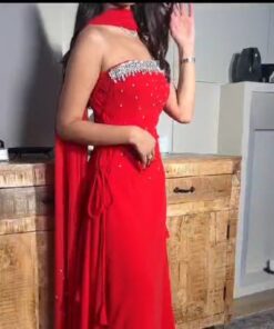 فساتين لون أحمر جميلة