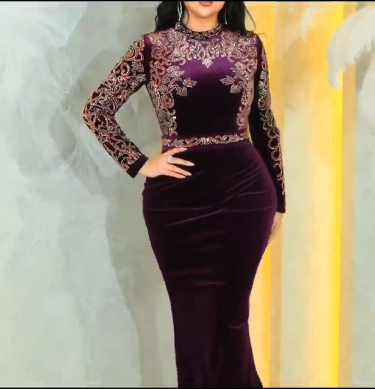 ⁦فساتين سهرة مخمل جميلة⁩ - الصورة ⁦12⁩