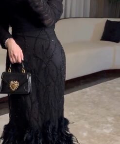 فساتين سهرة لون  أسود