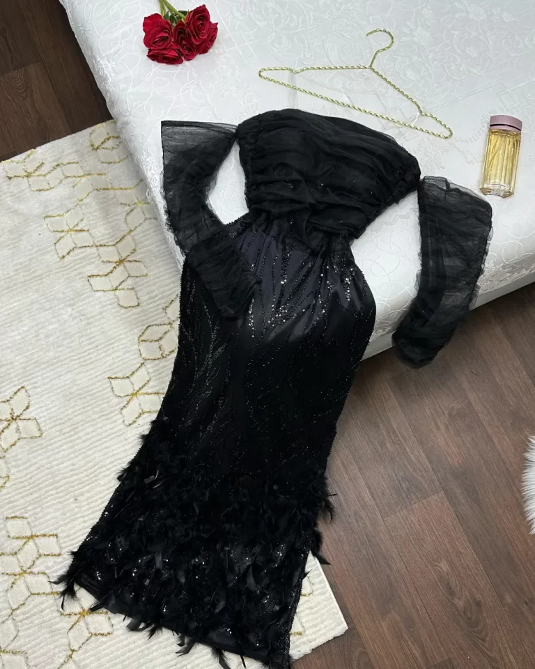 ⁦فساتين سهرة لون  أسود⁩ - الصورة ⁦2⁩
