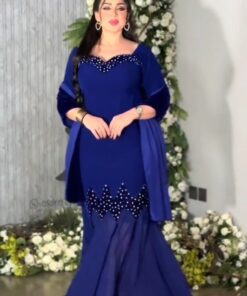 فستان سهرة كريم استرتش