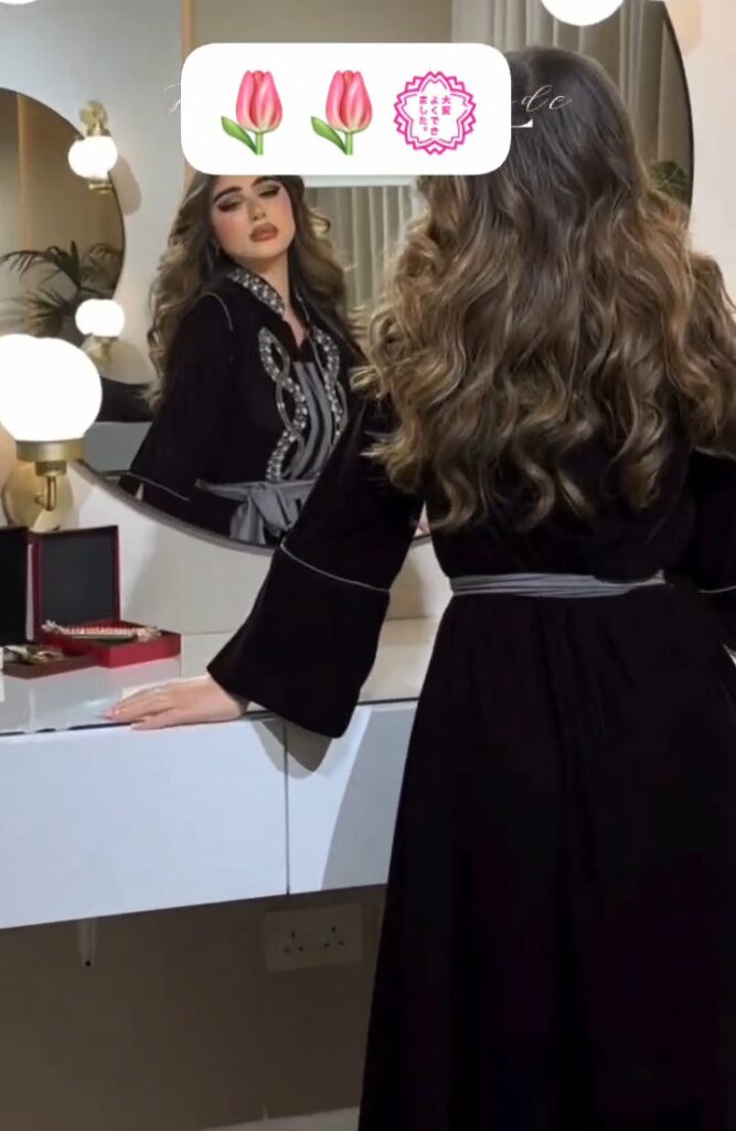 ⁦جلابية كريب استرتش⁩ - الصورة ⁦7⁩
