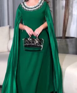 فستان سهرة ناعم كريب