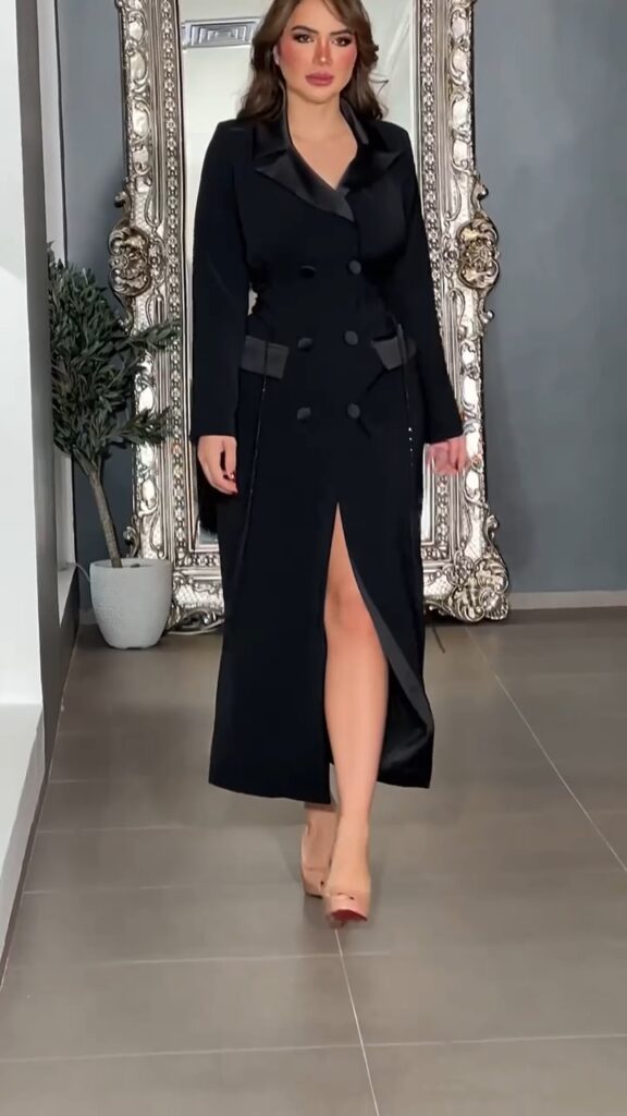 ⁦فساتين سهرة اسود ميد⁩ - الصورة ⁦3⁩