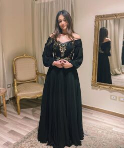 فساتين سهرة لون أسود جميلة