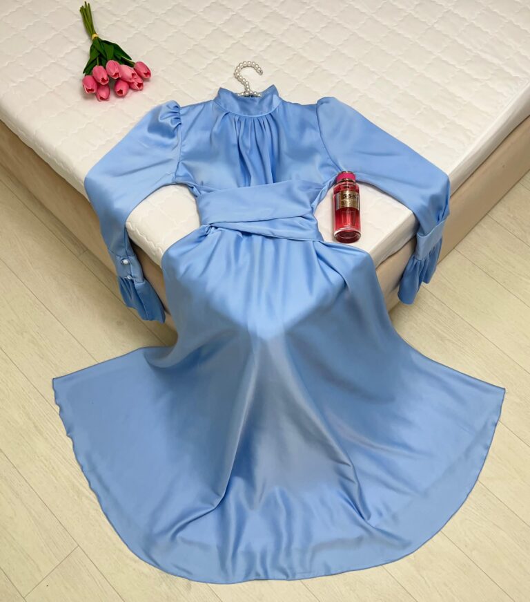 ⁦فساتين سهرة لون سماوي⁩ - الصورة ⁦2⁩