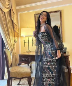 فستان سهرة ناعمة