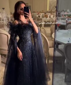 فستان سهرة  كحلي