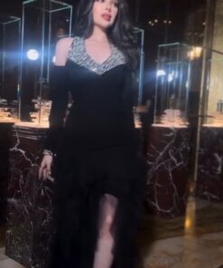 فستان أسود فخم