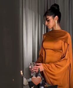 فستان سهرة برتقالي