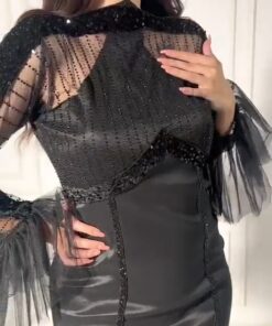 فساتين سهرة لون أسود