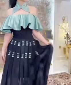 فستان سهرة شيفون جورجيت
