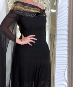 فستان سهرة اسود جميل