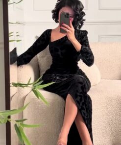 أجمل فساتين سهرة لون أسود