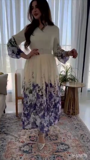 ⁦فستان سهرة مشجر⁩ - الصورة ⁦2⁩