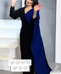فستان سهرة كريب استرتش
