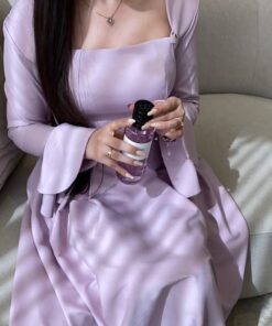 فساتين سهرة كم طويل