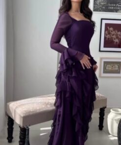 فساتين سهرة كريب استرتش