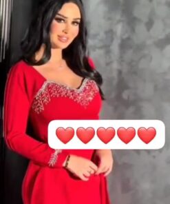 فساتين سهرة لون احمر
